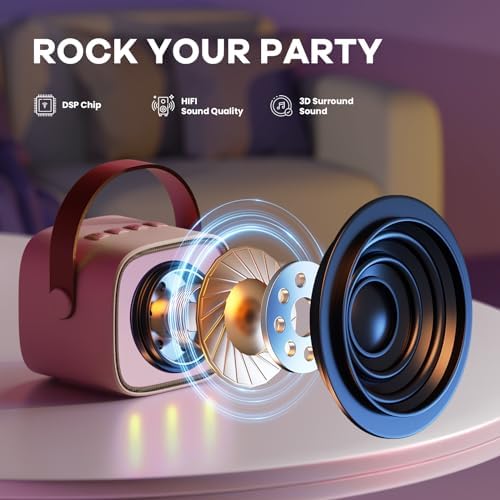 YLL Karaoke Machine for Kids Adults, Birthday Gifts for Girls 3-12