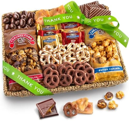 A Gift Inside Thank You Gift Basket, Gourmet Chocolate Gift Basket