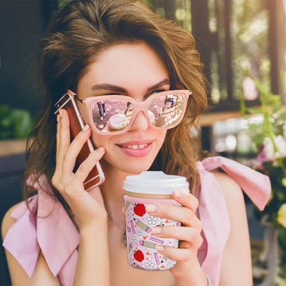 Reusable Insulated Sleeve for Iced Coffee Cup, Coffee Neoprene Sleeve