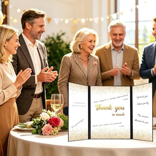 HAHZY Large Thank You Card, Appreciation Gift Card for Women Men