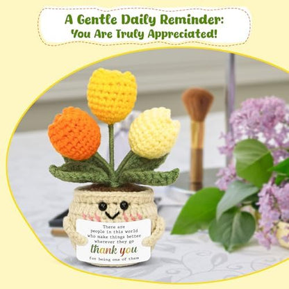 OASSIE Christmas Thank You Gifts for Women - Positive Crochet Tulip