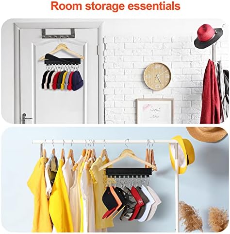 Hat Hangers for Closet, 2 Pack Hat Organizer for Baseball Caps, Men