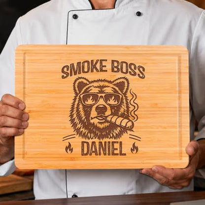 Funny BBQ Cutting Board, Personalized Dad Grill, BBQ, Grilling Gifts