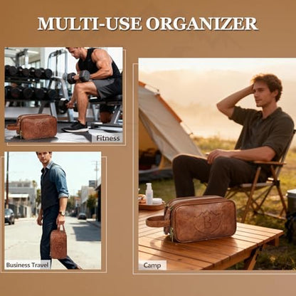 Mens Gifts for Birthday,Toiletries Travel Bag,Anniversary Groomsmen