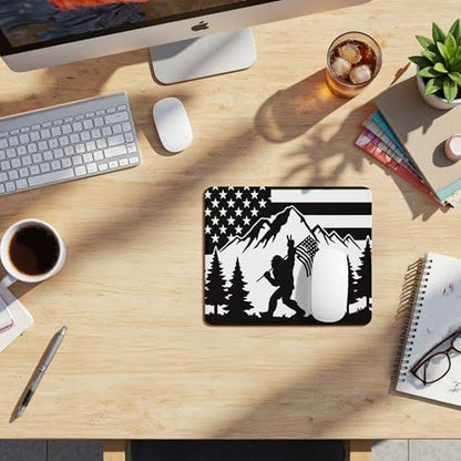 Bigfoot Mouse Pad, Funny Bigfoot Mousepad for Desk Home Office