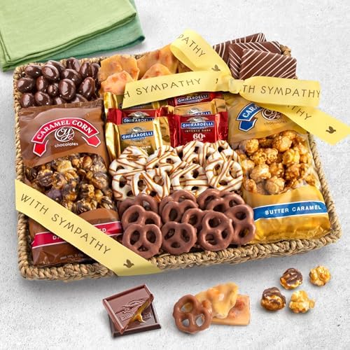 A Gift Inside Sympathy Gift Basket, Chocolate Gift Basket with Gourmet
