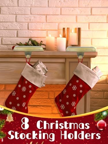 EBANKU Christmas Stocking Holder, 8 Packs