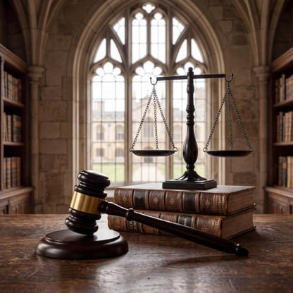 Tallew Vintage Justice Libra, Wooden Gavel with Sound Block, Black
