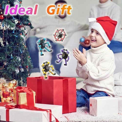 Gokeey Transformable Fidget Spinners Toys 4 Pcs for Kids and Adults