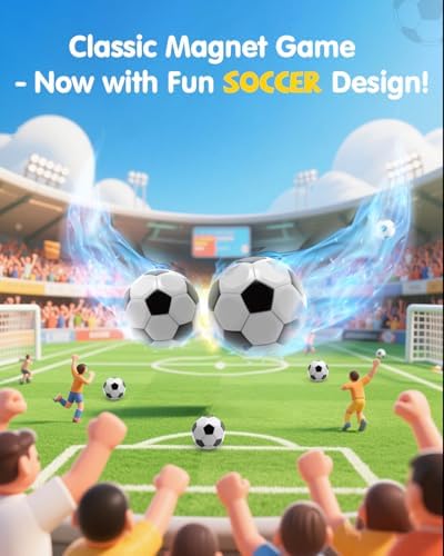 Soccer Magnetic Game with String & 20 Football-Shaped Stones