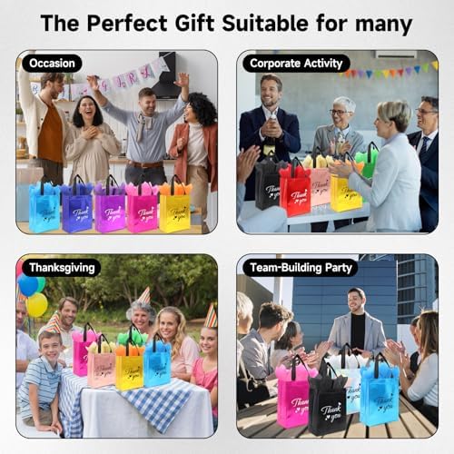 Addblu 60 Pcs Employee Appreciation Bulk Reusable Gift Bags with