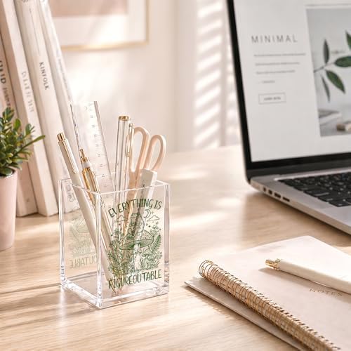 Everything Is Figureoutable Acrylic Pen Holder Cup Gifts For Women