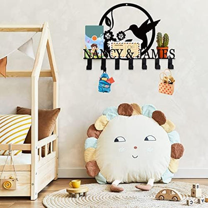 Mail and Key Holder for Wall, Hummingbird Holder Organizer with Hook