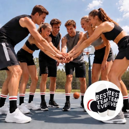 Glitopper 24 Pairs Best Team Ever Gifts Socks Bulk