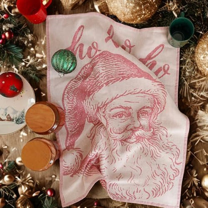 sea me at home Christmas Tea Towel Set of 4-100% Cotton Jacquard