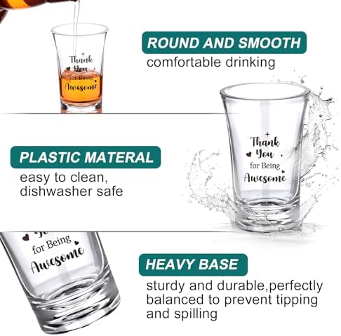 Karenhi 24 Pcs Shot Glasses Bulk, Adult Party Favors, Appreciation