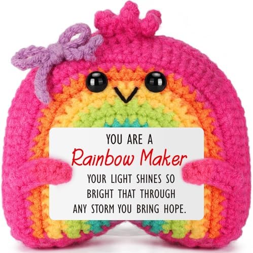 Teacher Appreciation Gifts, Thank You Gifts for Women Rainbow Crochet