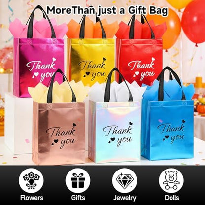 Addblu 60 Pcs Employee Appreciation Bulk Reusable Gift Bags with