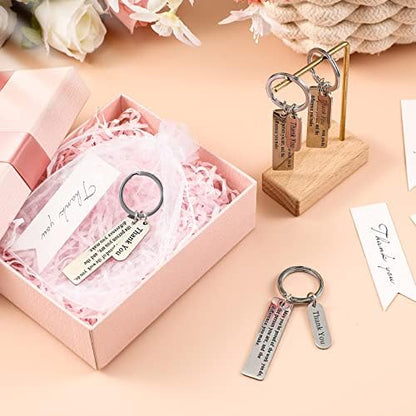 Yinkin 150 Pcs Employee Appreciation Gift Bulk Thank You Keychain