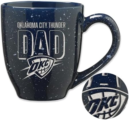 Rico Industries NBA Basketball Dad 16 oz Team Color Laser Engraved