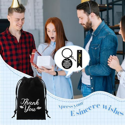 Yinkin 36 Pcs Employee Appreciation Gifts Thank You Keychain