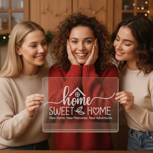 House Warming Gifts New Home - Engraved Acrylic Cutting Board with