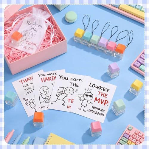 Yuntau 24 Set Inspirational Motivational Gifts Keyboard Fidget