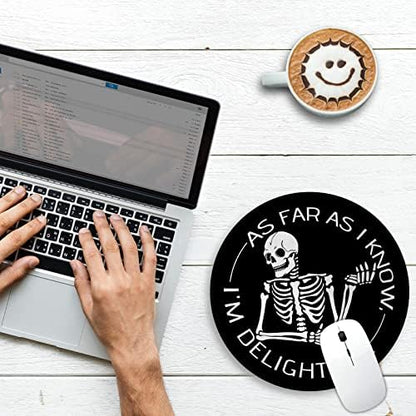 Gctriki Skull Mouse Pad, Funny Small Mouse Pads for Desk Laptop Gaming