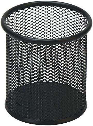 HSYMQ Black Pen Holder Cup for Desk, Pencil Cup Holder, Black Wire