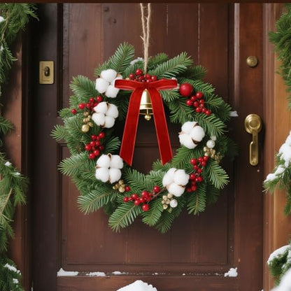 24Pcs Velvet Bows for Christmas Tree, Christmas Bows Ornaments