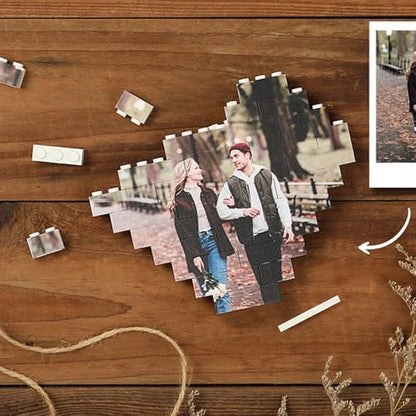 NAZENTI Personalized Building Brick Photo Block, Customized Photo