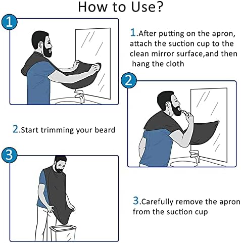 Likeny Beard Bib Beard Apron Gifts for Men Dad Christmas Stocking