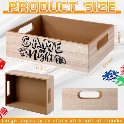 GlikCeil Movie Night Supplies Snack Trays with Handles, Game Night