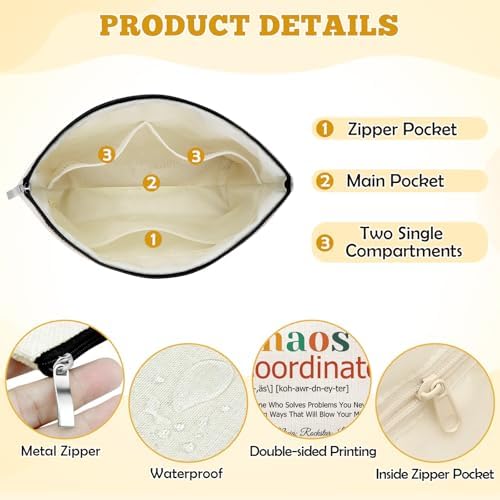 Mxrymvu Chaos Coordinator Gifts Makeup Bags Office Manager