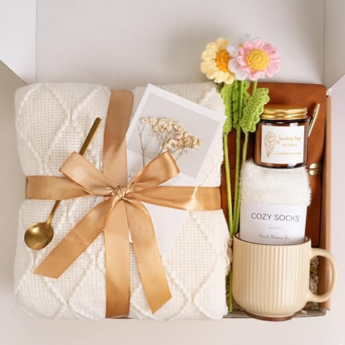 Get Well Soon Self Care Gift Basket for Women, Teacher Appreciation