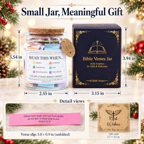 Read This When Bible Verses Jar – Birthday Gifts for Women, Christian