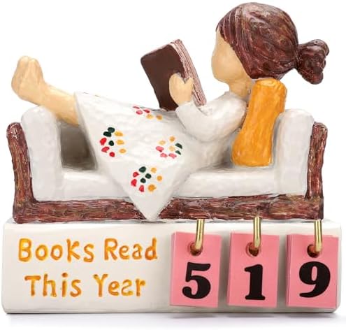 Book Lovers Gifts for Women Books Read This Year Counter Bookshelf
