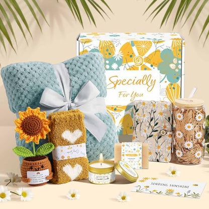 Wasocol Self Care Gifts for Women Gift Baskets,Sending Sunshine