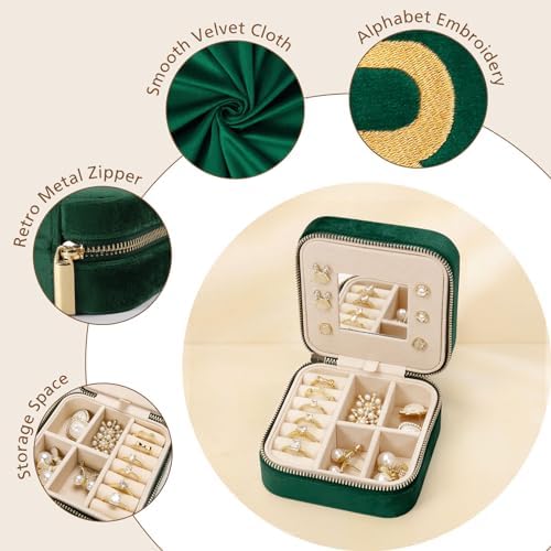 Jenria Christmas Gift for Women, Travel Jewelry Case for Women