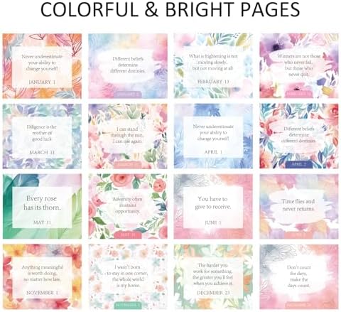 Daily Flip Calendar with Inspirational Quotes - Motivational Perpetual