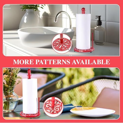 JOGREFUL Cast Iron Paper Towel Holder, Large Countertop Stand