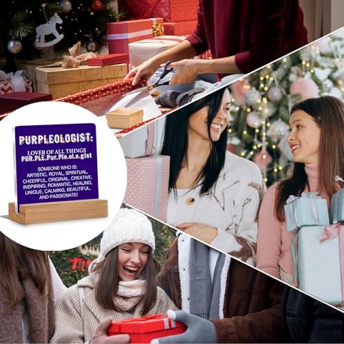 Purple Gifts for Women Men, Birthday Gifts for Mom Sister Friends