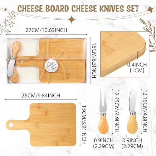 Nuogo 16 Set Bamboo Charcuterie Boards Christmas Wedding Party