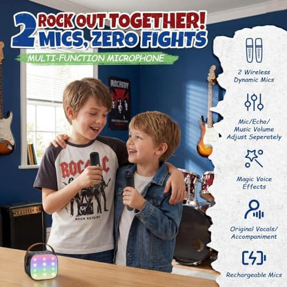 YLL Karaoke Machine for Kids Adults, Birthday Gifts for Boys