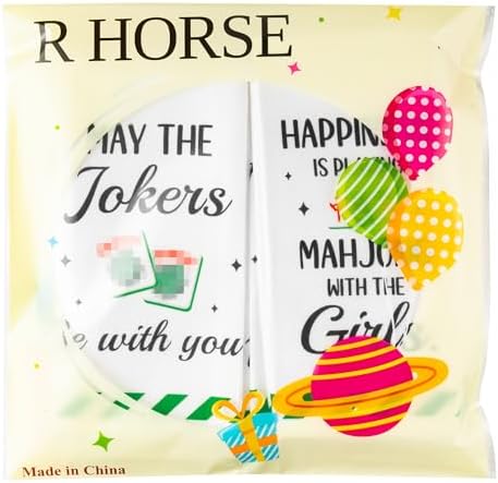 R HORSE Mahjong Kitchen Dish Towel - 5Pcs Mahjong Cleaning Dishcloth