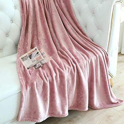 TASTHROW Large Flannel Fleece Throw Blanket, 50×70 Inch