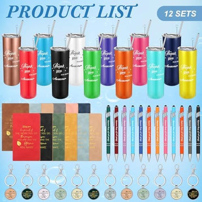Ireer Employee Appreciation Gift Tumbler Set 20oz, Stylish Colors