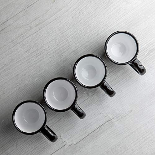 City to Cottage Ceramic Espresso Cups of 4, Small Expresso Shots Cups