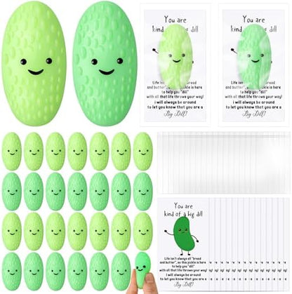 HyDren 25 Set Inspirational Pickle Gift Ball Bulk Motivational Card