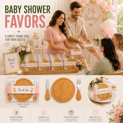 Storage-ready Bamboo Cheese Board Set, 6-Inch Mini Personal